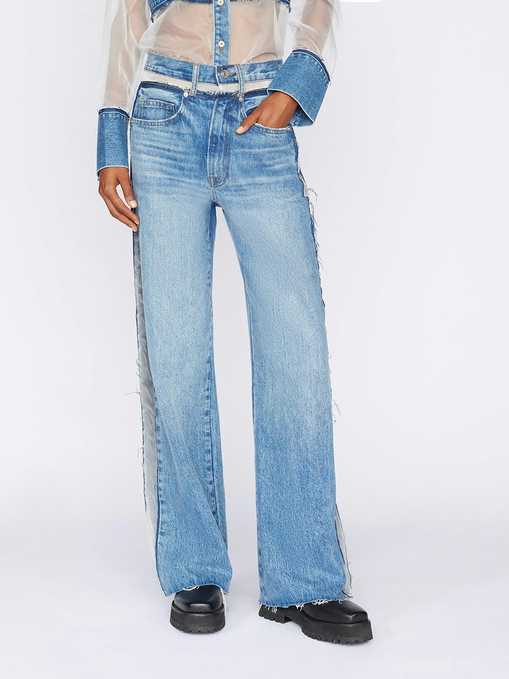 jeans front view